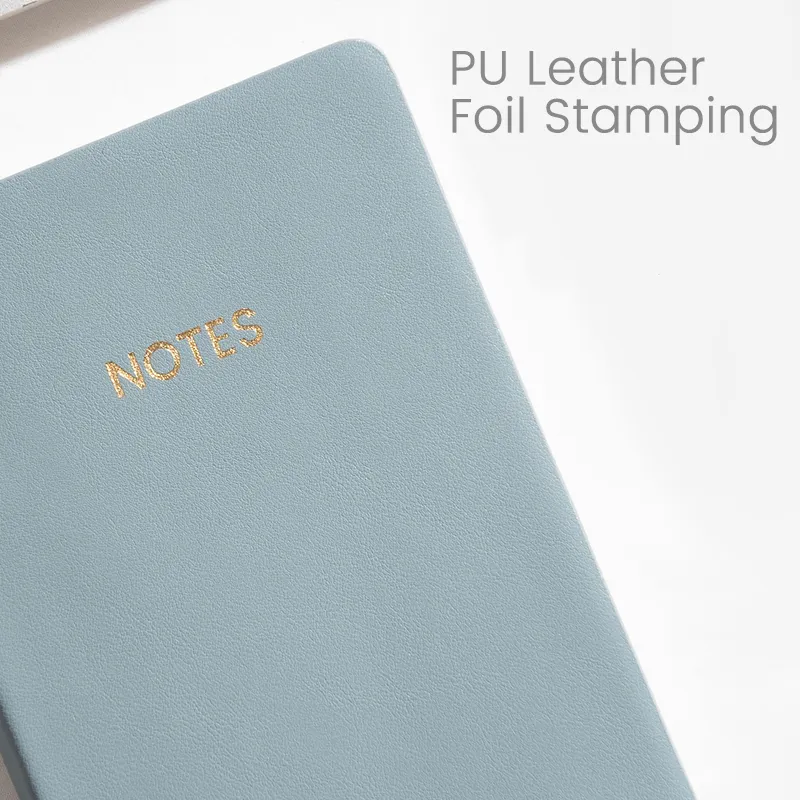 Notes Notebook - Faux Leather Cover, Lined Paper