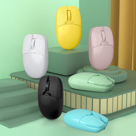 Pastel USB Chip Mouse - Bold Colors for Stylish Connectivity